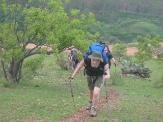 Recorrido de senderismo
